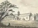 Pennant Melangell Church painted in 1795