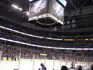 St Pete Times Forum interior from near ice level in 2007.