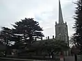 The church viewed from Cross Avenue