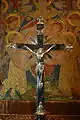 Reredos by Kate Bunce. Copperwork by her sister Myra. St Alban the Martyr, Birmingham, England.