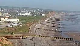 St Bees promenade and bay looking south