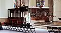 The chancel with three steps up