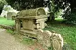 Five monuments, incl. Annathe Newman Monument, in the churchyard of the Church of St Peter, c. 4.5m north of the tower