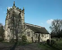 St Wilfrid's Church, Egginton. A building dating back to about 1300 but with work from several centuries.