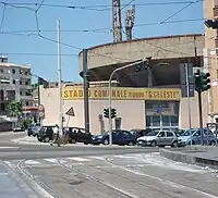 Entrance of the stadium