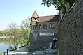 Stadtbefestigung Braunau am Inn, facing the river Inn Theatergasse