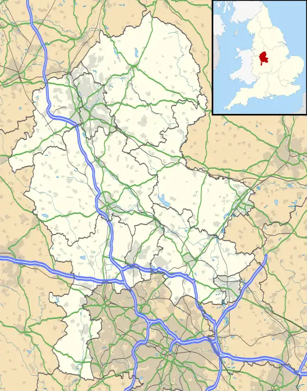 Draycott in the Moors is located in Staffordshire