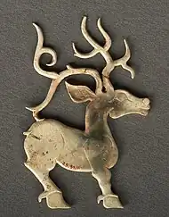 Jade standing deer (西周玉鹿), Western Zhou, 11-9th century BCE.