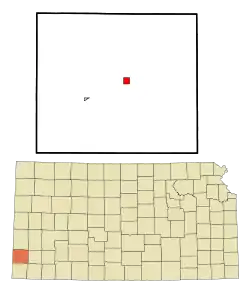 Location with Stanton County and Kansas