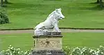 The Boar Garden Statue of Wild Boar and Pedestal