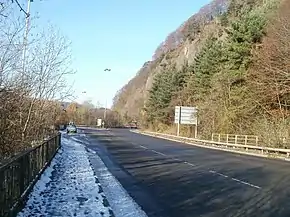 Steeply rising ground alongside the A4054 near Tongwynlais - geograph.org.uk - 2180797.jpg