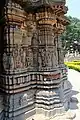 Relief articulation on outer wall of shrine in Ishvara temple at Arasikere