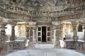 Stellate Navaranga mantapa with domical ceiling in Ishvara temple at Arasikere