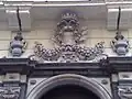 Van den Eynde and Colonna coat of arms above the gate of Palazzo Zevallos in Naples