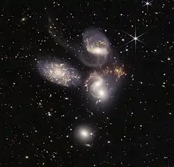 Stephan's Quintet (NIRCam/MIRI composite)