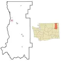 Location of Kettle Falls, Washington