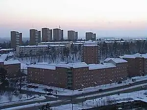 Buildings in Farsta Strand