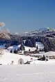 Stiefenhofen with the mountain Grünten in Background