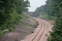 "Stirling to Alloa and Kincardine railway under construction"