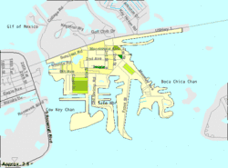 U.S. Census Bureau map showing CDP boundaries