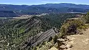 Stollsteimer Creek valley from Chimney Rock Great House