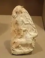 Storm god, Ishchali, Isin-Larsa to Old Babylonian, 2000-1600 BC, baked clay - Oriental Institute Museum, University of Chicago