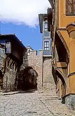 The characteristic architecture of Plovdiv's old town