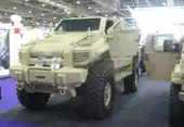 Streit Typhoon vehicle on display at DSEi 2011