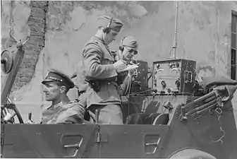 NARA copy #41The radio car of the command post