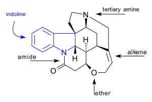 Strychnine, functional groups