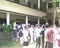 Students in front of the Administrative Building (on the result day of 2010 SSC examination)