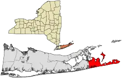 Location in Suffolk County