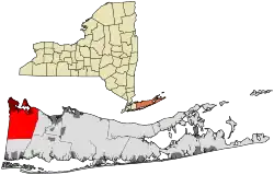 Location in Suffolk County