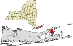 Location in Suffolk County