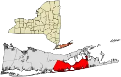 Location in Suffolk County