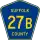 County Route 27B marker