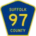 County Route 97 marker