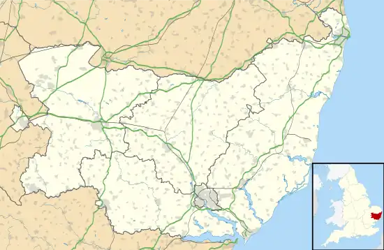 Battisford is located in Suffolk