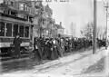 Suffrage hikers in Newark, New Jersey, in 1913