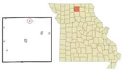 Location of Pollock, Missouri