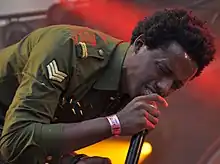 Romain Virgo performing at the Summerjam Festival 2013