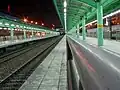 The platforms at night