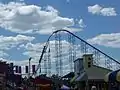 Superman's lift and first drop, Six Flags America