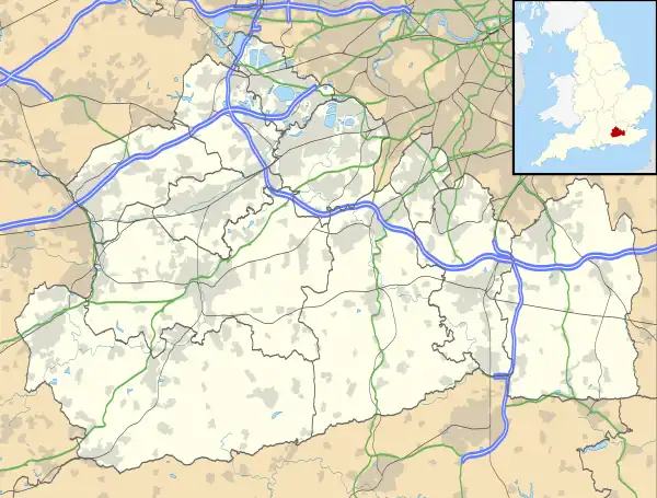 Claygate is located in Surrey