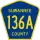 County Road 136A marker