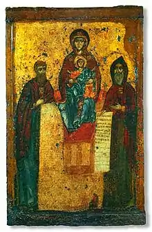 Theotokos Panachranta from Svensky Monastery, by St. Alypios of Kiev (11th century)