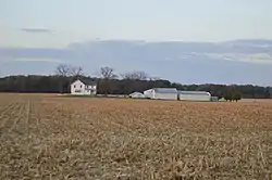 Farmstead on Swabb Road, west of New Washington