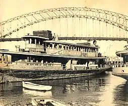 Kamiri laid up at McMahons Point following the State Government takeover of Sydney Ferries Ltd