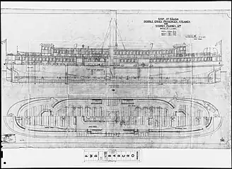 General arrangement plans for Koompartoo and sister, Kuttabul