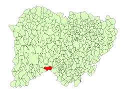 Location in Salamanca